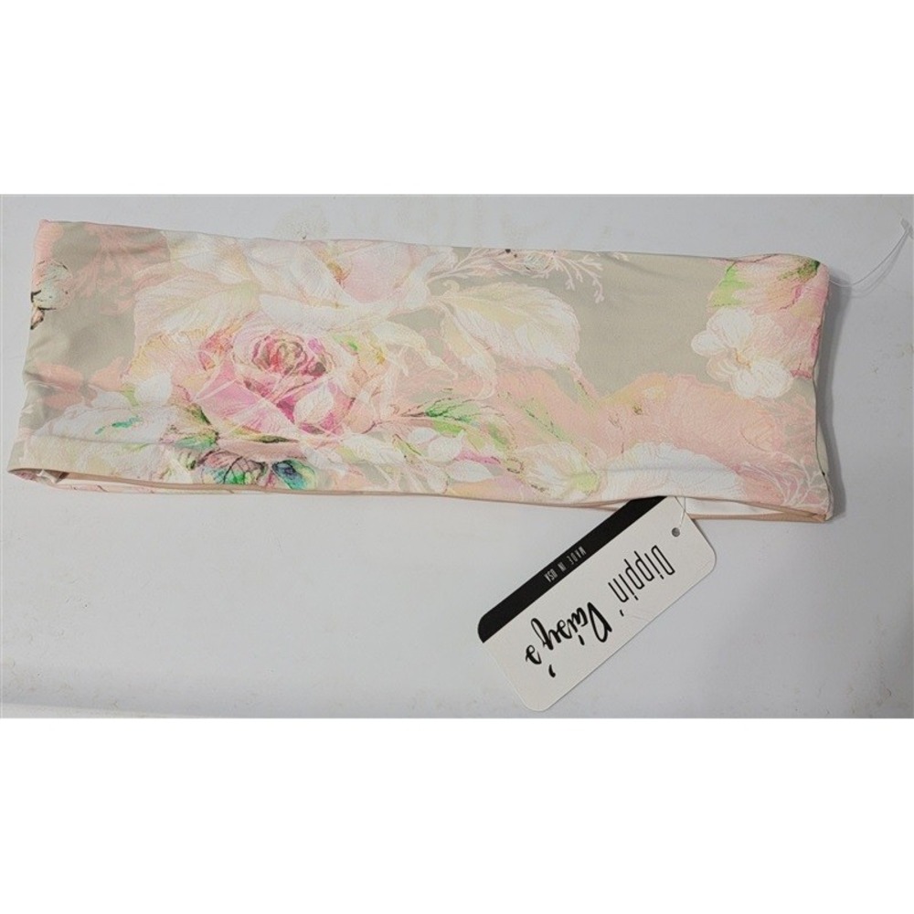 NWT Dippin' Daisy XS Floral English Garden Reversible Bandeau Bikini Top 117326 - Picture 2 of 4